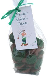 Chocolate Golfer’s Divots Nonpareils 6 Oz. Gift Bag (snowcaps) logo