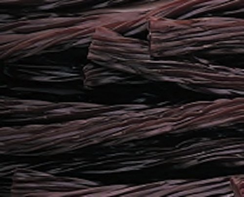 Chocolate Kenny’s Juicy Licorice Twists 1lb Bag logo