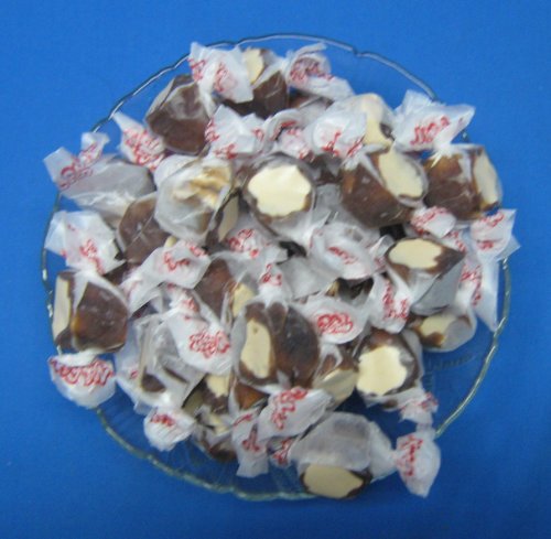 Chocolate Malt Flavored Taffy Town Salt Water Taffy 2 Pound logo