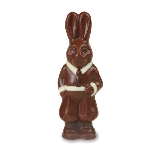 Chocolate Molded Easter Bunny – 5.5 Tall, 2.5 Oz – By Dilettante (4 Pack) logo