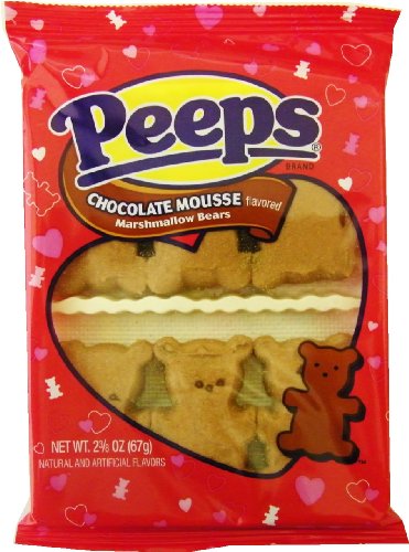 Chocolate Mousse Valentine Teddy Bear Marshmallow Peeps logo