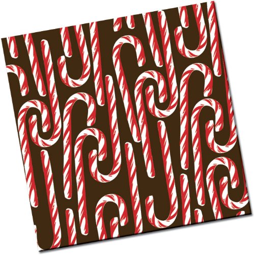 Chocolate Transfer Sheet: Candy Canes – Red & White – 25 Sheets logo