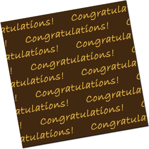 Chocolate Transfer Sheet: Congratulations – Gold – 8 Sheets logo