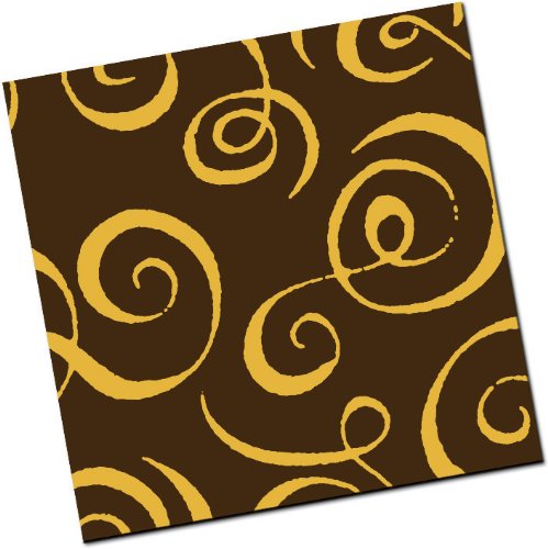 Chocolate Transfer Sheet: Curls – Gold – 25 Sheets logo