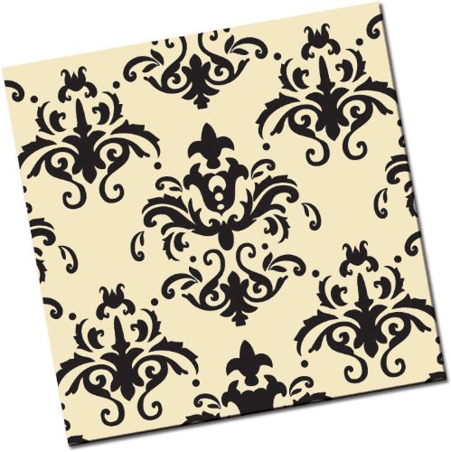 Chocolate Transfer Sheet: Damask – Black – 8 Sheets logo