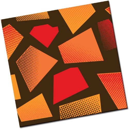 Chocolate Transfer Sheet: Graphic Mosaic – Red Papaya & Orange – 8 Sheets logo