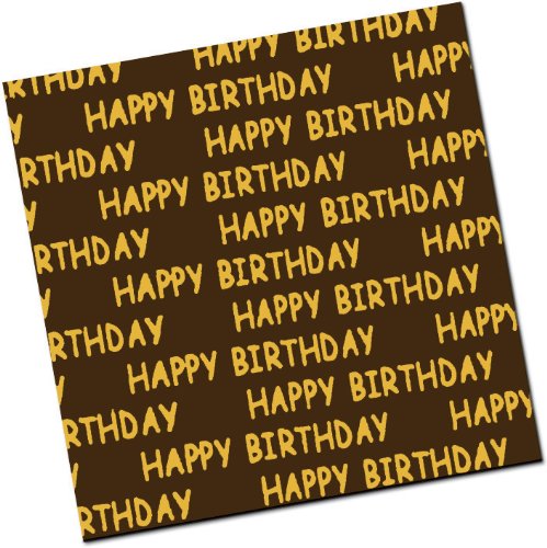 Chocolate Transfer Sheet: Happy Birthday – Gold – 8 Sheets logo