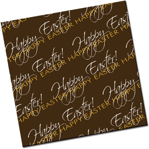 Chocolate Transfer Sheet: Happy Easter – White & Mango – 8 Sheets logo