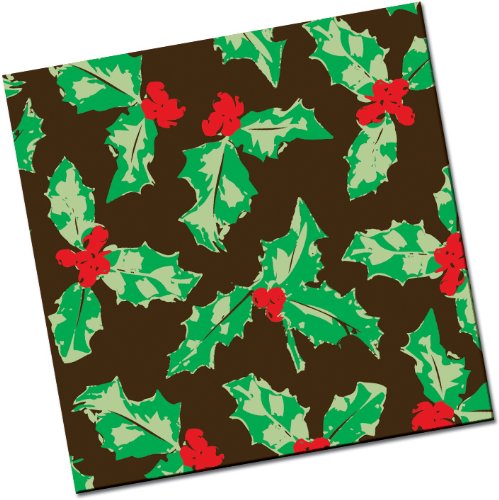 Chocolate Transfer Sheet: Holly Leaf – Red Green & Sage – 8 Sheets logo