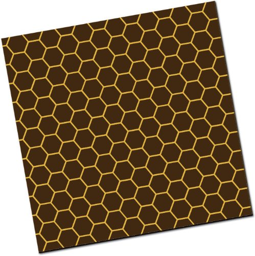 Chocolate Transfer Sheet: Honeycomb – Gold – 25 Sheets logo