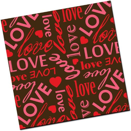 Chocolate Transfer Sheet: Love Letters – Red & Fuchsia – 8 Sheets logo