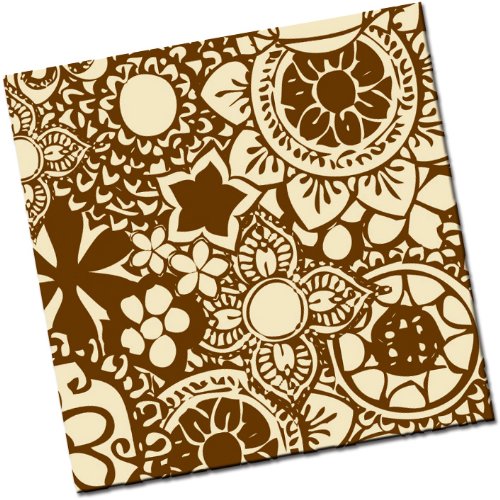 Chocolate Transfer Sheet: Mehndi Flower – Brown – 8 Sheets logo