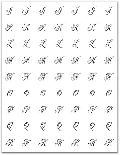 Chocolate Transfer Sheet: Monogram J-r – Gold – 8 Sheets logo