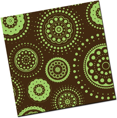 Chocolate Transfer Sheet: Ornate Dots – Lime – 25 Sheets logo