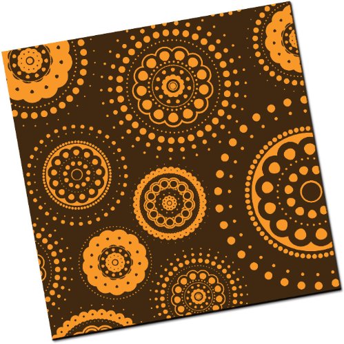 Chocolate Transfer Sheet: Ornate Dots – Orange – 25 Sheets logo