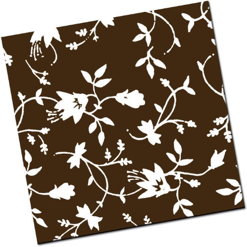 Chocolate Transfer Sheet: Ornate Flowers – White – 8 Sheets logo