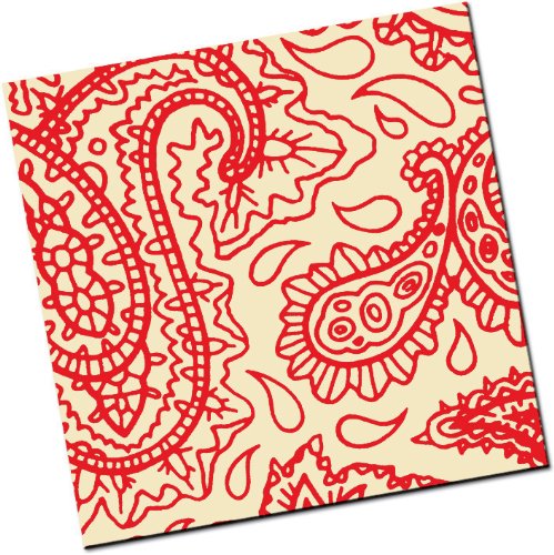 Chocolate Transfer Sheet: Paisley – Red – 8 Sheets logo