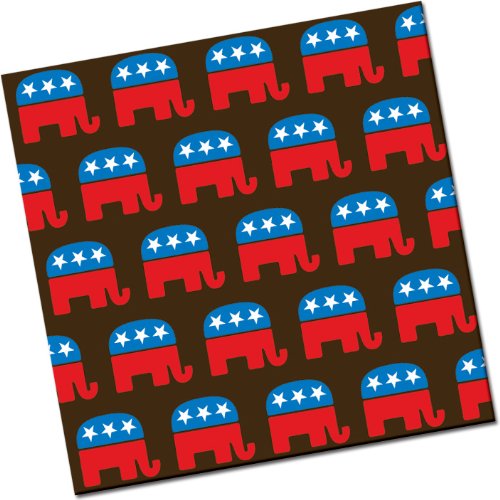 Chocolate Transfer Sheet: Republican Elephant – Red White & Blue – 8 Sheets logo