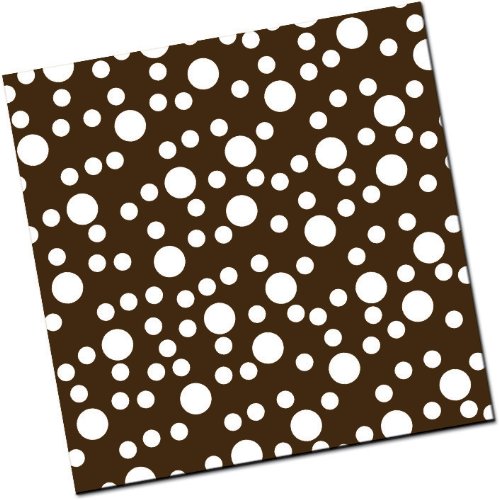 Chocolate Transfer Sheet: Small Polka Dots – White – 8 Sheets logo