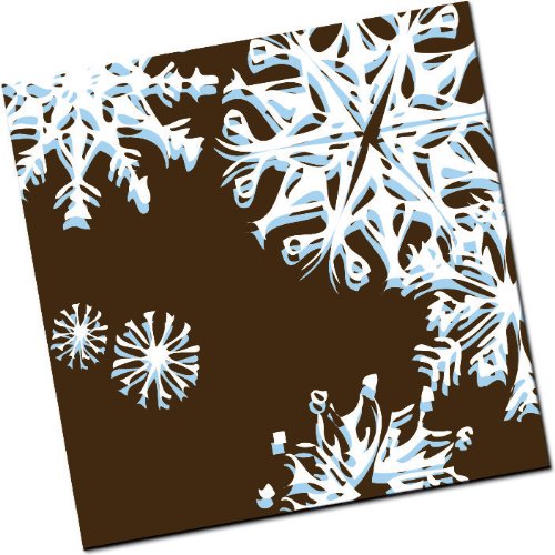 Chocolate Transfer Sheet: Snowflake Crystals – White & Sky – 25 Sheets logo
