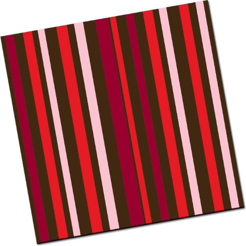 Chocolate Transfer Sheet: Stripes – Red Wine & Rose – 8 Sheets logo