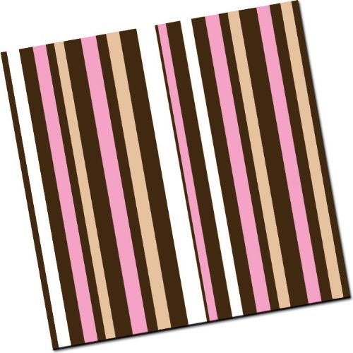 Chocolate Transfer Sheet: Stripes – Rose Tan & White – 8 Sheets logo