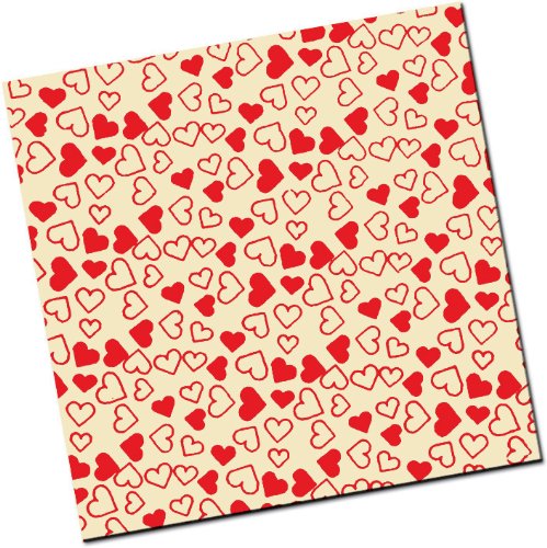 Chocolate Transfer Sheet: Tiny Hearts – Red – 25 Sheets logo