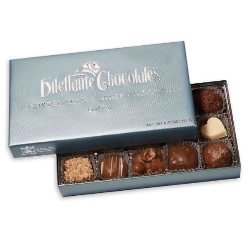 Chocolate Truffle Gift Box – Milk & White Chocolate Assortment – By Dilettante logo