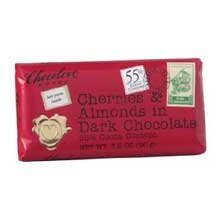 Chocolove 55 Percent Dark Chocolate Bar With Cherry and Almond, 3.2 Ounce — 12 Cartons. logo