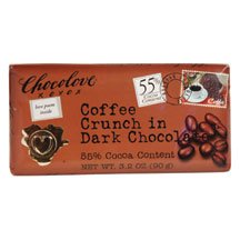 Chocolove Coffee Crunch In Dark Chocolate, 3.2 Ounce (Pack of 12) logo