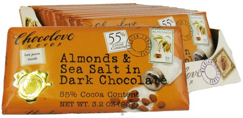 Chocolove – Dark Chocolate Bar Almonds & Sea Salt logo