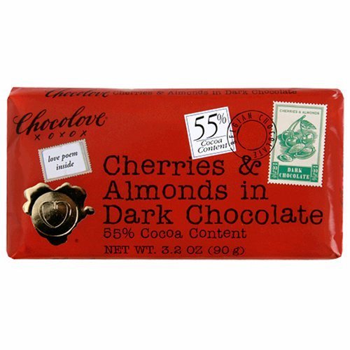 Chocolove Dark Chocolate Bar With Cherries and Almonds — 3.2 Oz logo