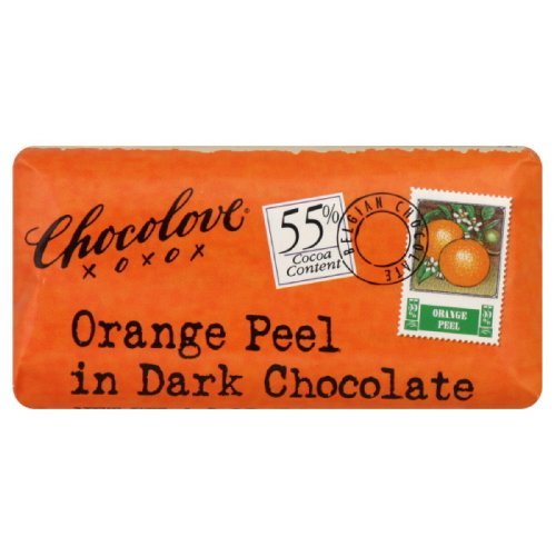 Chocolove – Dark Chocolate Mini Bar Orange Peel – 1.2 Oz. logo