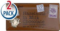 Chocolove Milk Chocolate Bar With Hazelnuts — 3.2 Oz Each / Pack of 2 logo