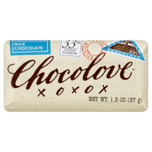 Chocolove Pure Milk Chocolate Mini Bar, 1.3000-ounces (Pack of 12) logo