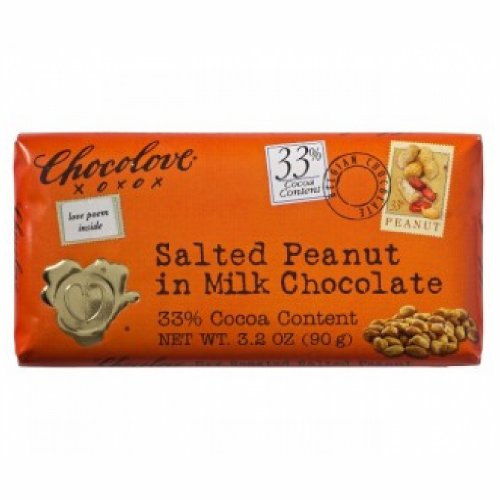 Chocolove Salted Peanut In Milk Chocolate Bar (12×3.2 Oz) logo