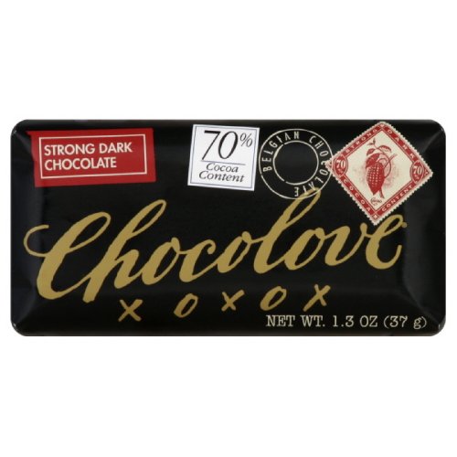 Chocolove Strong Dark Chocolate Mini Bar, 1.3-ounces (Pack of 12) logo