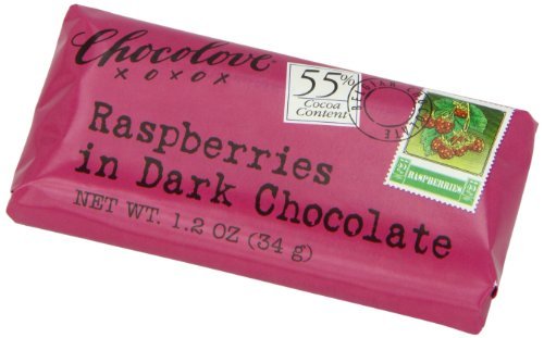 Chocolove Xoxo Dark Chocolate Raspberry Mini Bar ( 12×1.2 Oz) logo