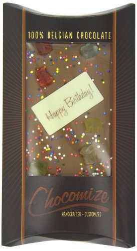 Chocomize Happy Birthday Candy Bar, 4 Ounce logo