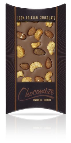 Chocomize Nutty Belgian Milk Chocolate Bar, 4 Ounce logo