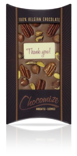 Chocomize Thank You Bar With Nuts I, 4 Ounce logo