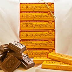 Chocoperfection Dark Sugar Free Chocolate, Gift Box Of 12 50g Bars logo