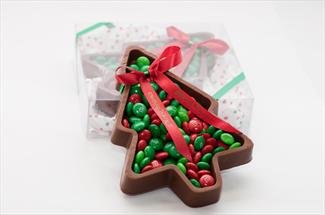 Christmas Gift, Stocking Stuffer Milk Chocolate Large Christmas Tree Filled With M & M’s logo