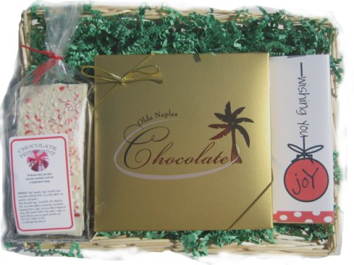 Christmas Holiday Chocolate Gift Basket With Peppermint Bark logo