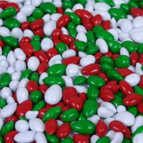 Christmas Mix Sunbursts Chocolate Covered Sunflower Seeds 1lb Bag logo