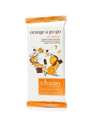 Chuao Chocolatier 900946 Orange A Go-go Chocolate Bar, 6 Bars logo