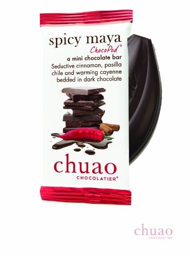 Chuao Chocolatier Spicy Maya Chocopods – Mini Chocolate Bars (24-pack) logo