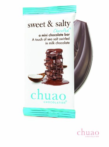 Chuao Chocolatier Sweet and Salty Chocopods – Mini Chocolate Bars (24-pack) logo