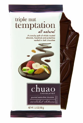 Chuao Chocolatier Triple Nut Temptation Chocolate Bar (3-pack) logo