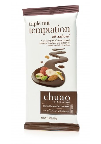 Chuao Triple Nut Temptation Chocolate Bar 3.5oz (4-pack) logo